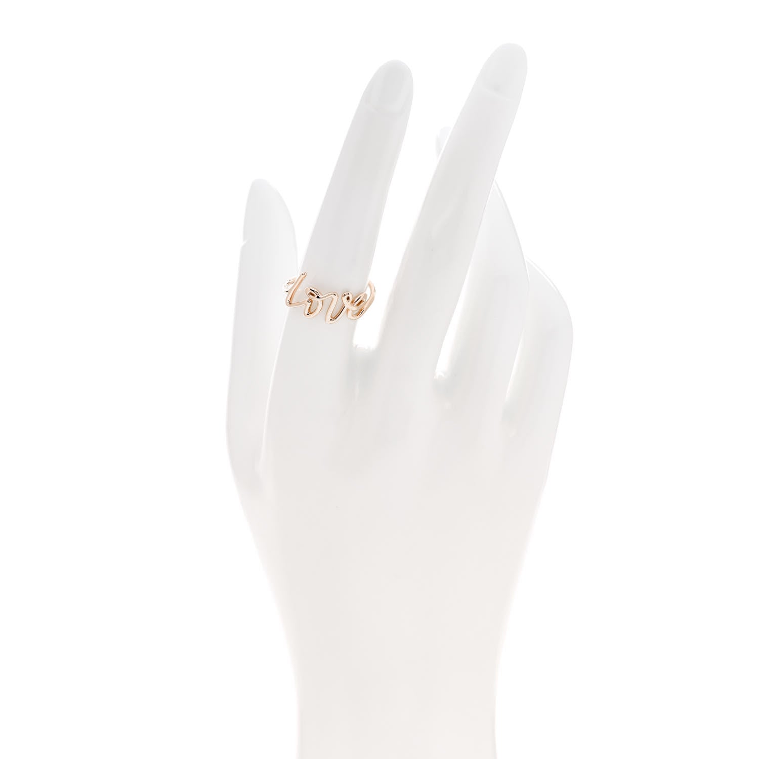Tiffany 18K Rose Gold Paloma's Graffiti Love Ring 56 7.5 2 of 5