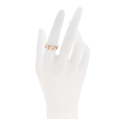 Tiffany 18K Rose Gold Paloma's Graffiti Love Ring 56 7.5 2 of 5