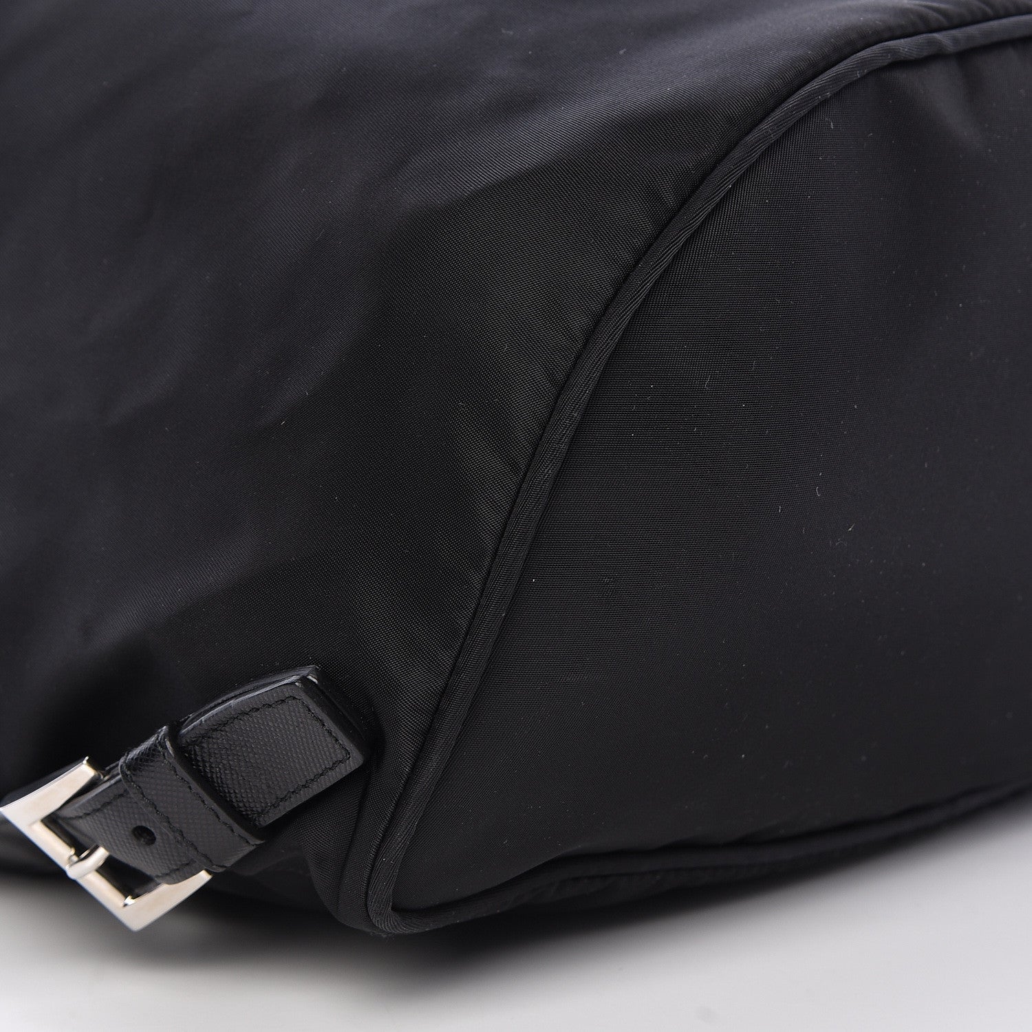 Prada Nylon Vela Saffiano Medium Cinch Backpack Black 9 of 10