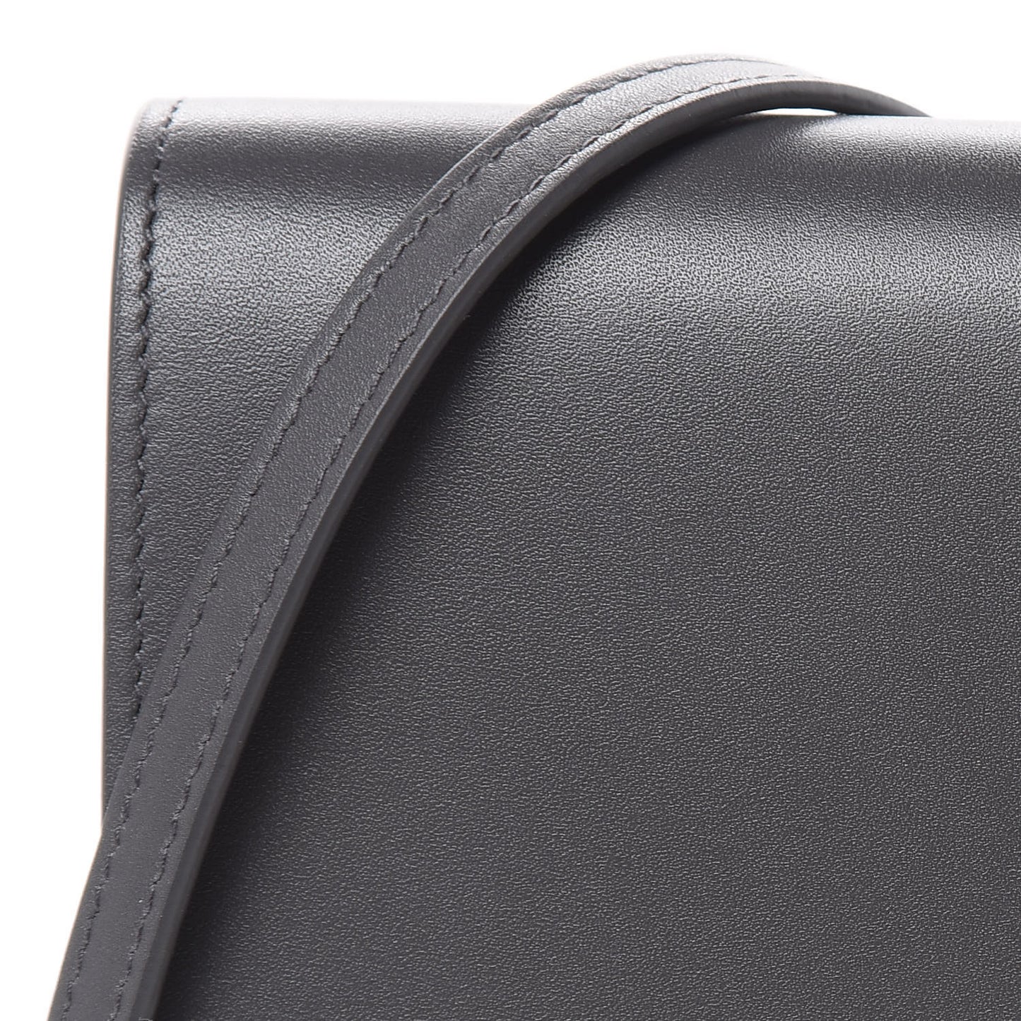 Smooth Calfskin Classic Monogram Kate Tassel Chain Wallet Asphalt