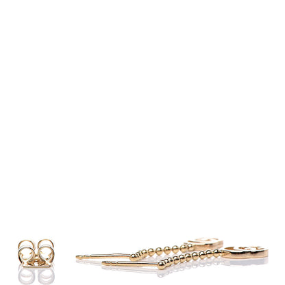 Gucci 18K Yellow Gold Running G Drop Earrings 3 of 5