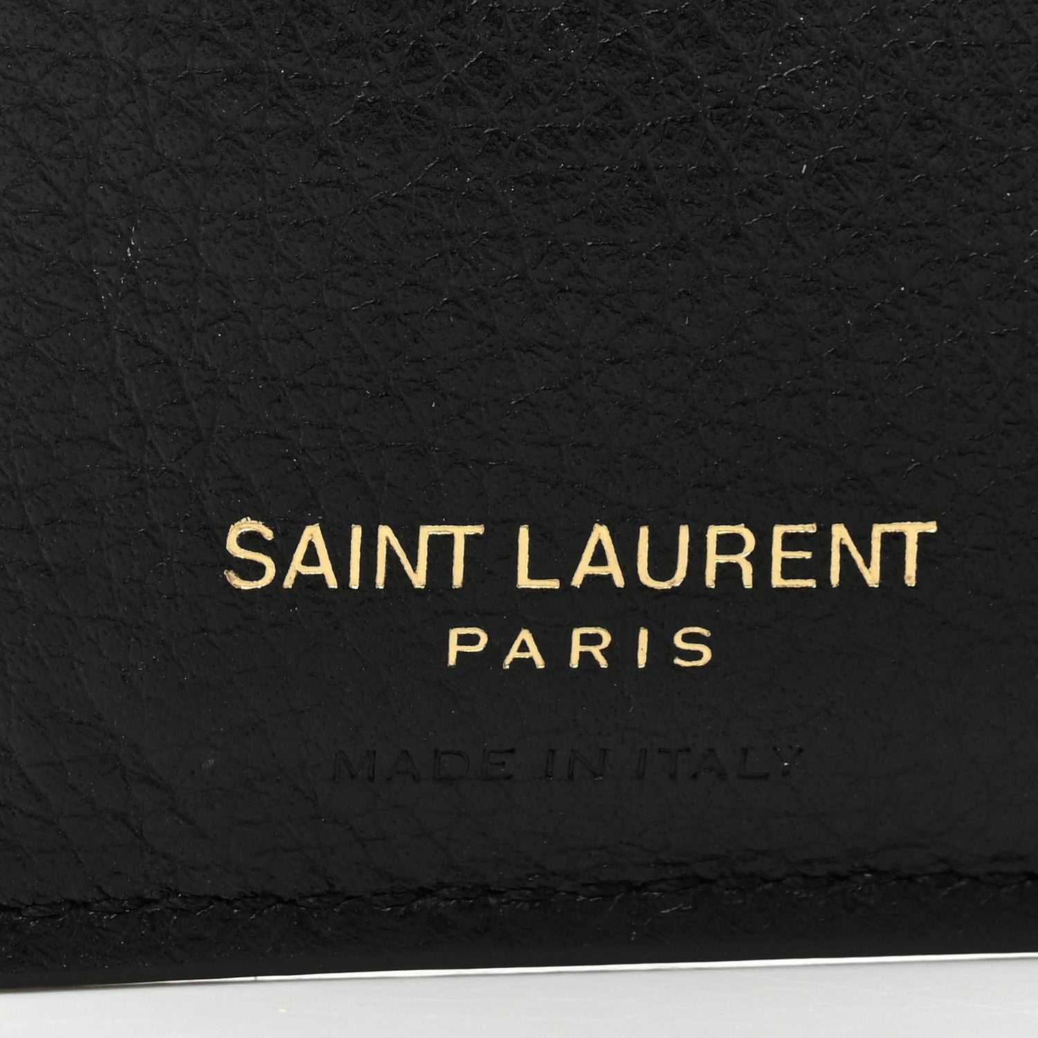 Saint Laurent Calfskin Compact Zip Wallet Black 6 of 7