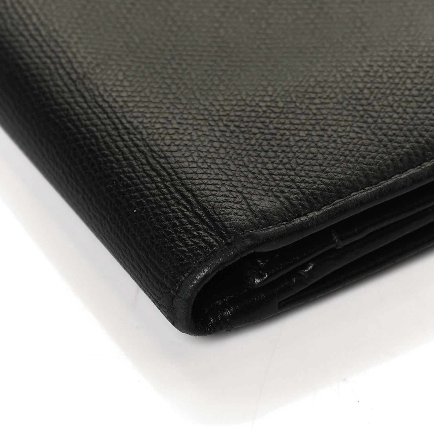 Chanel Grained Calfskin CC Button Long Wallet Black 10 of 14