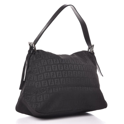 Fendi Zucchino Mama Baguette Black 3 of 6