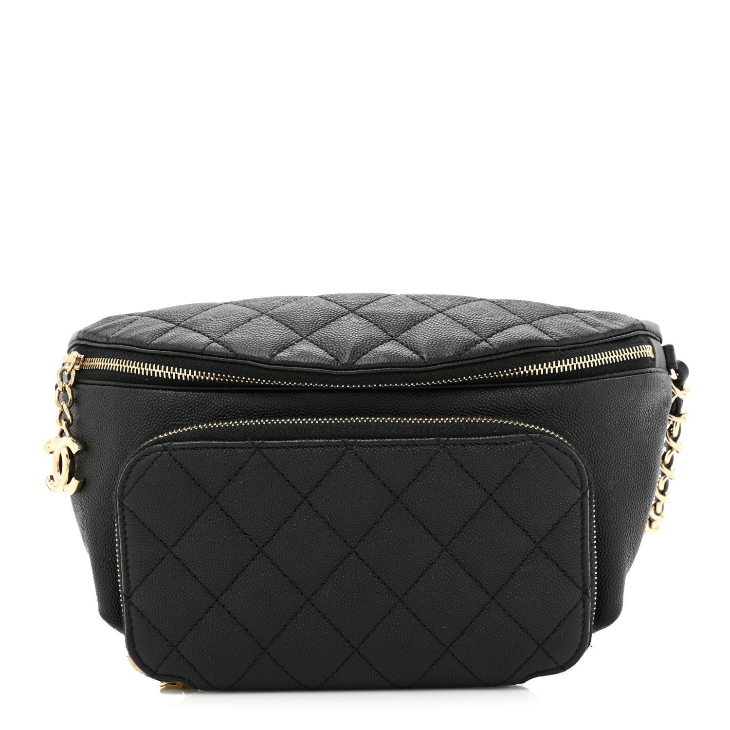 Chanel Caviar Quilted Business Affinity Waist Belt Bag Black 1 of 10
