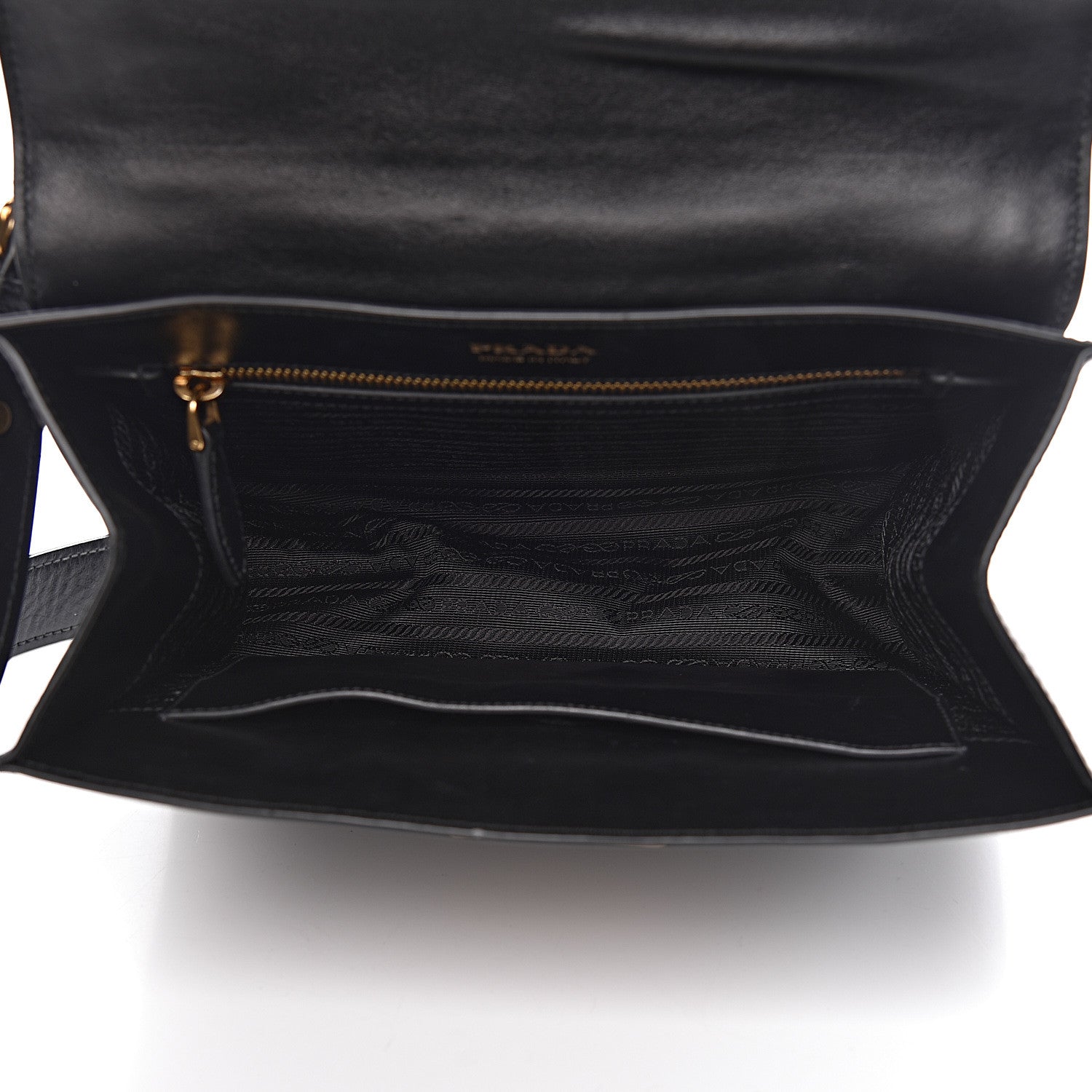 Prada City Calfskin Saffiano Cahier Top Handle Bag Black 5 of 12