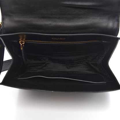 Prada City Calfskin Saffiano Cahier Top Handle Bag Black 5 of 12