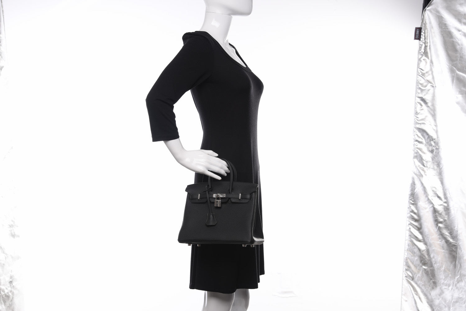 Hermes Togo Birkin 25 Black 2 of 12