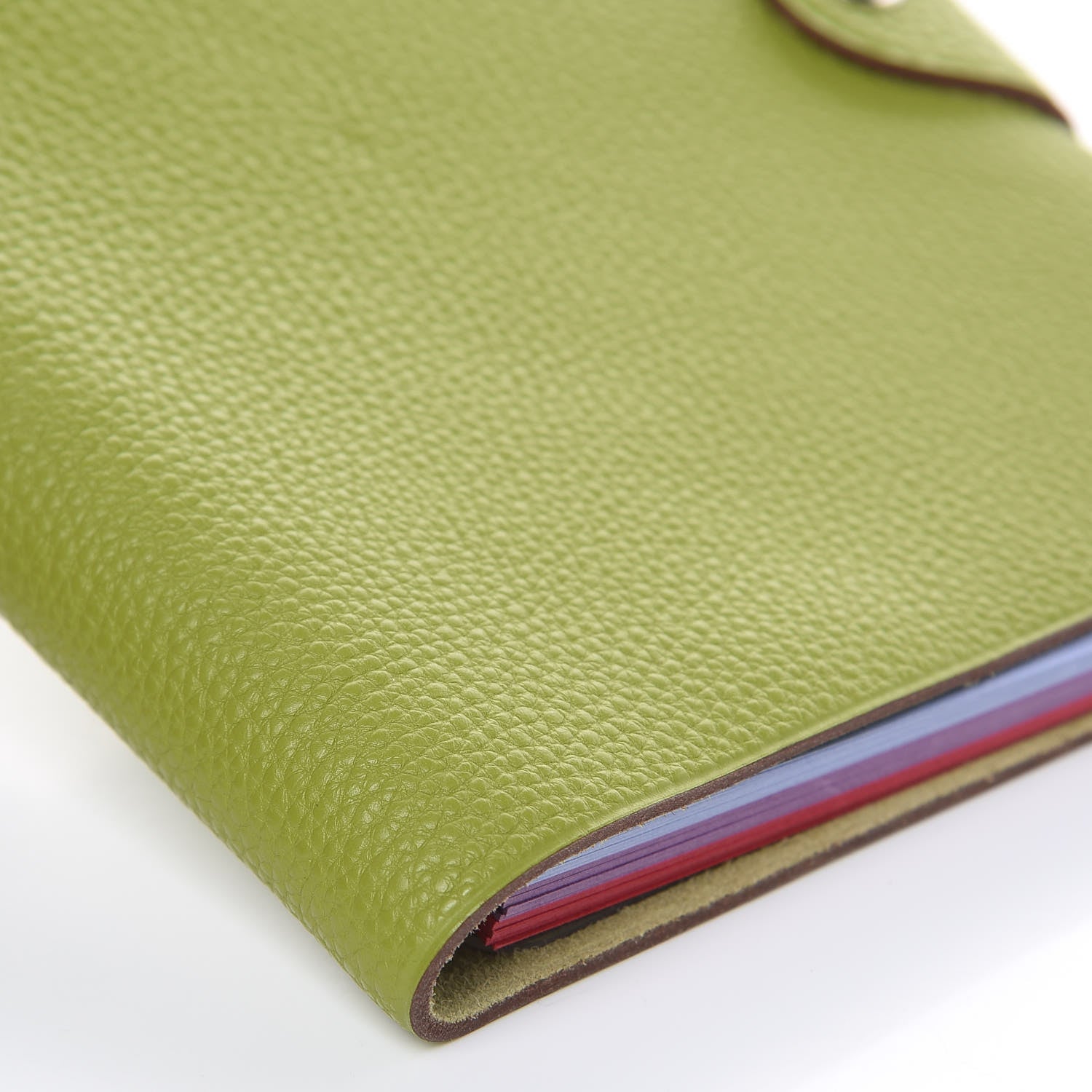 Hermes Togo Ulysse PM Notebook Vert Anis 8 of 10