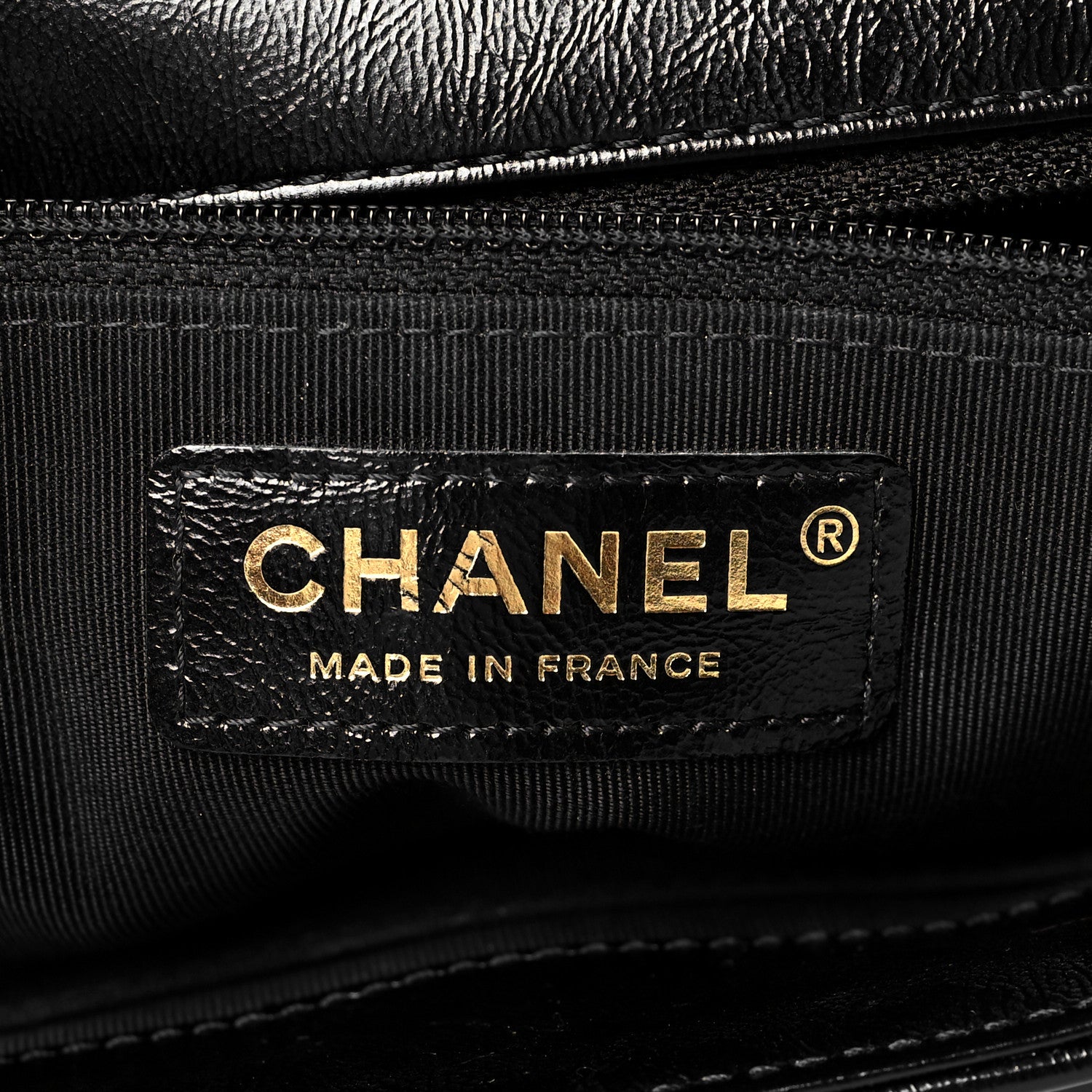Chanel Crumpled Glazed Lambskin Quilted Small Flap Black 6 of 12