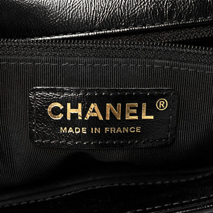 Chanel Crumpled Glazed Lambskin Quilted Small Flap Black 6 of 12