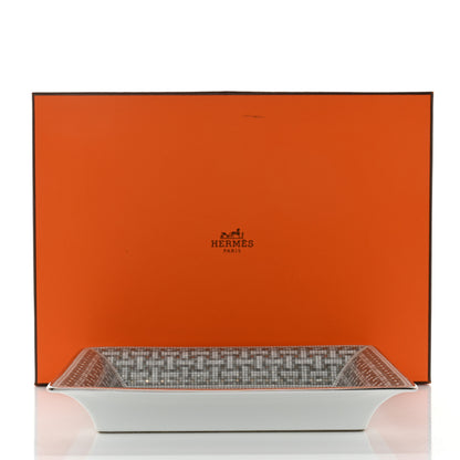Hermes Porcelain Mosaique Au 24 Platine Change Tray 6 of 6