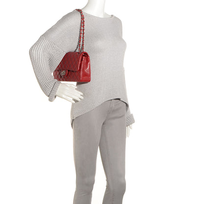 Chanel Caviar Medium Double Flap Dark Red 2 of 10