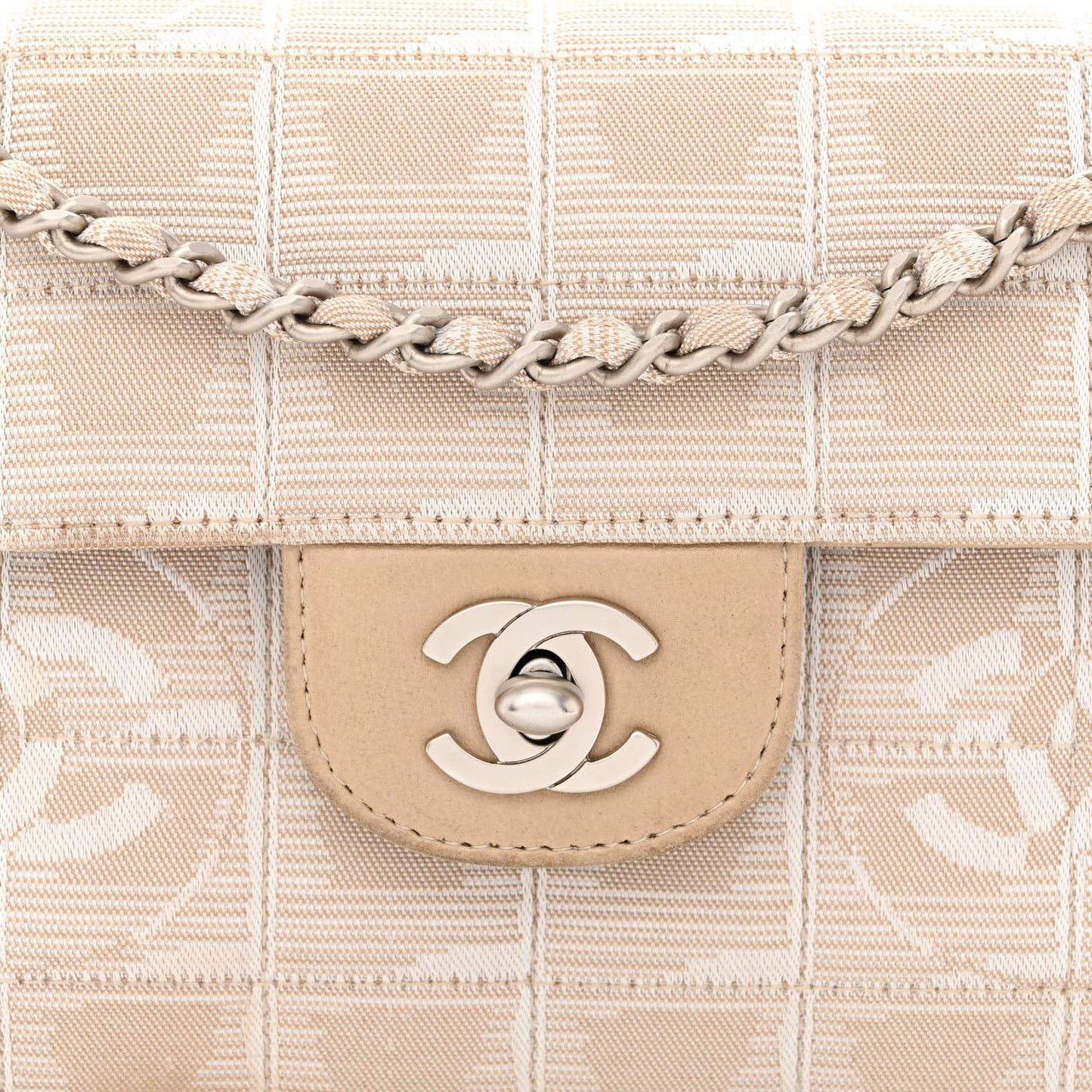 Nylon Travel East West Flap Beige