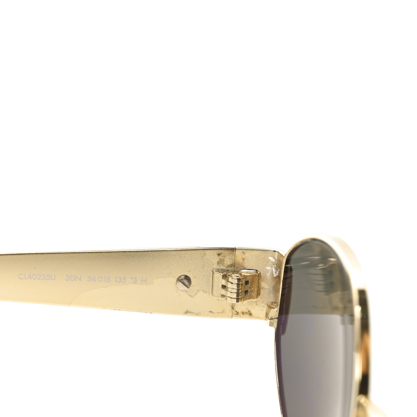 Metal Triomphe 01 Sunglasses CL40235U Gold Green