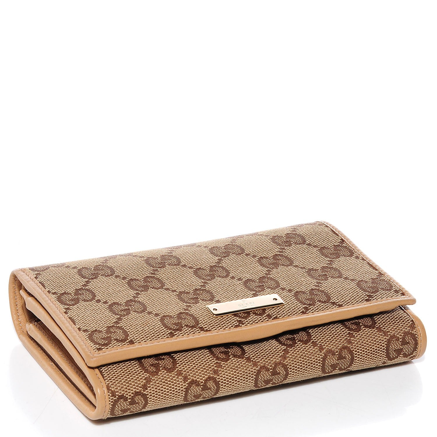 Gucci Monogram Two Fold Wallet Beige 4 of 7