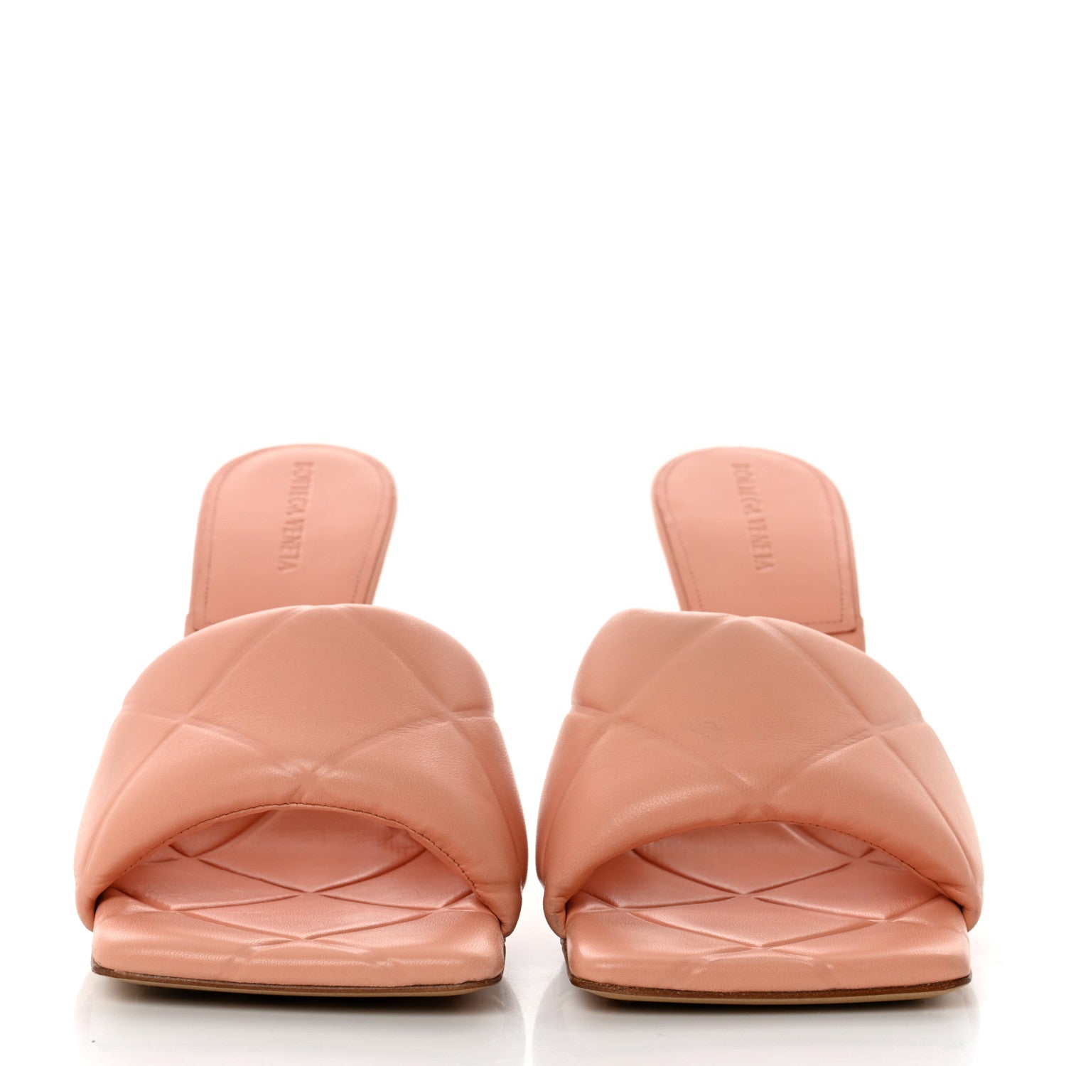 Bottega Veneta Nappa Quilted Rubber Lido Mule Sandals 41 Blossom 2 of 7