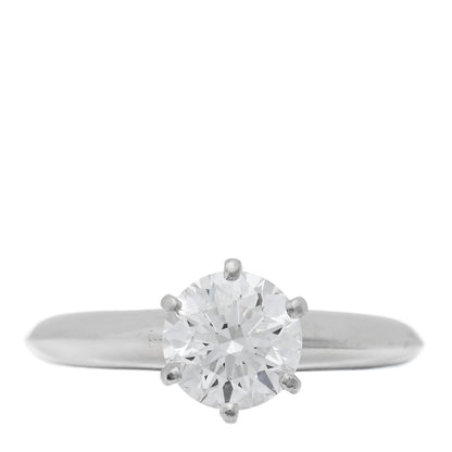 Tiffany Platinum Diamond .98ct Solitaire Engagement Ring 45 3.25 1 of 4