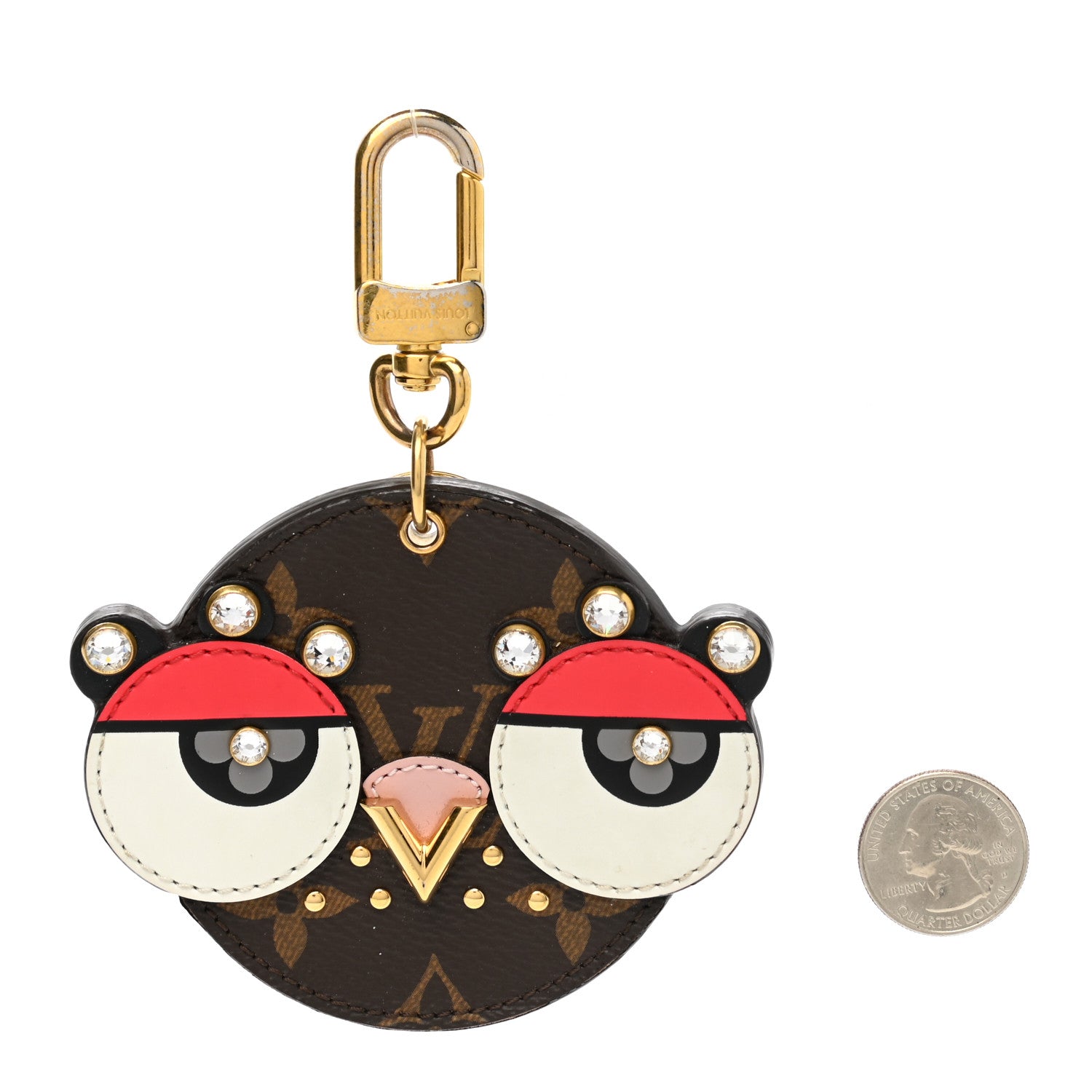Louis Vuitton Monogram Animal Faces Bird Bag Charm 2 of 6