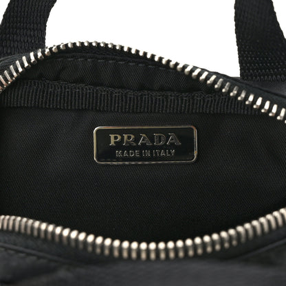 Prada Nylon Saffiano Mini Top Handle Bag Black 6 of 14