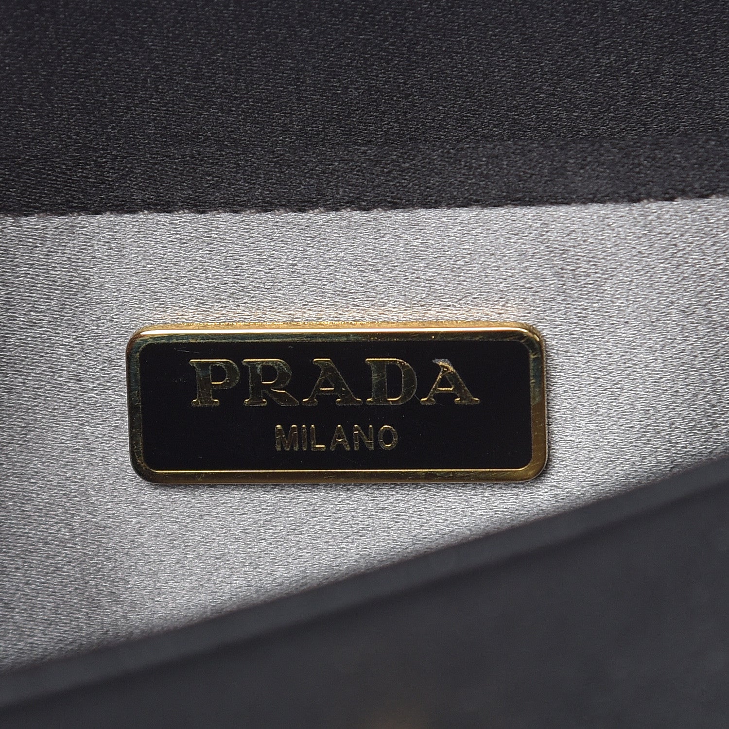 Prada Satin Strass Top Handle Clutch Black 6 of 10
