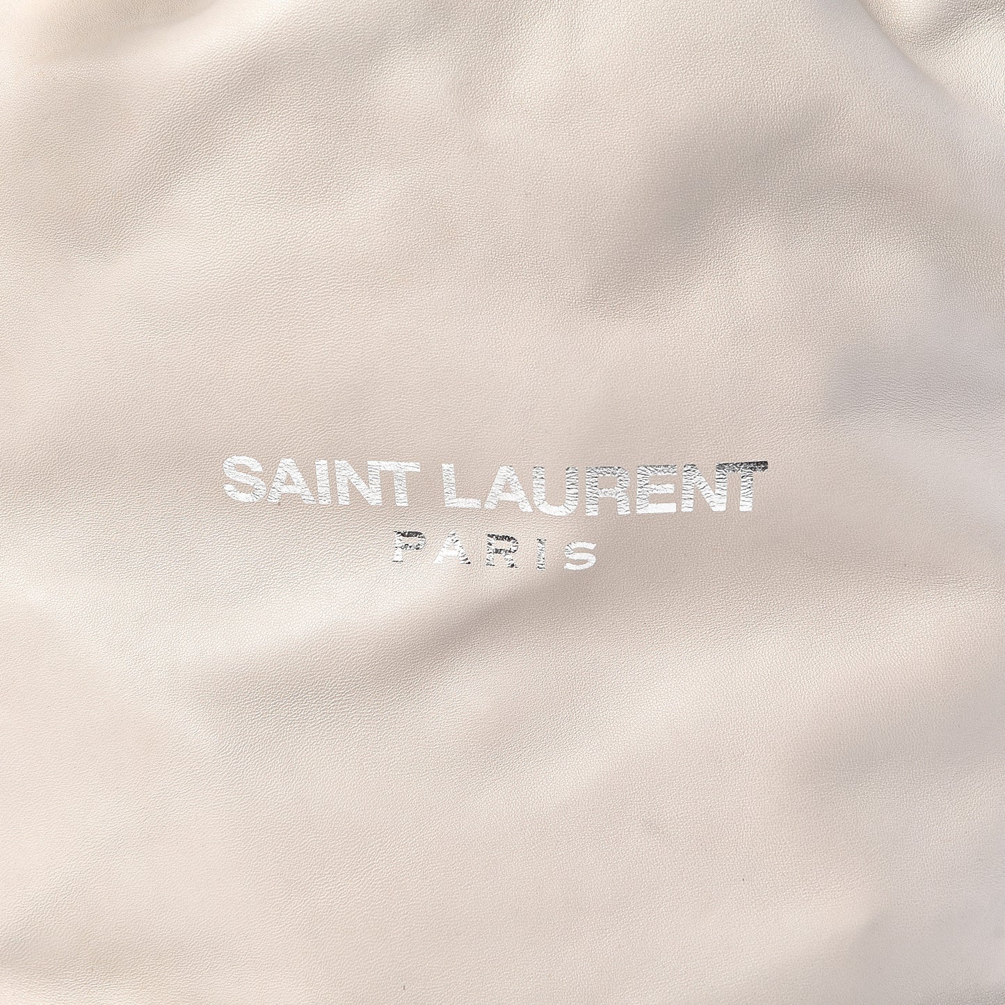Lambskin Teddy Drawstring Bag Blac Vintage