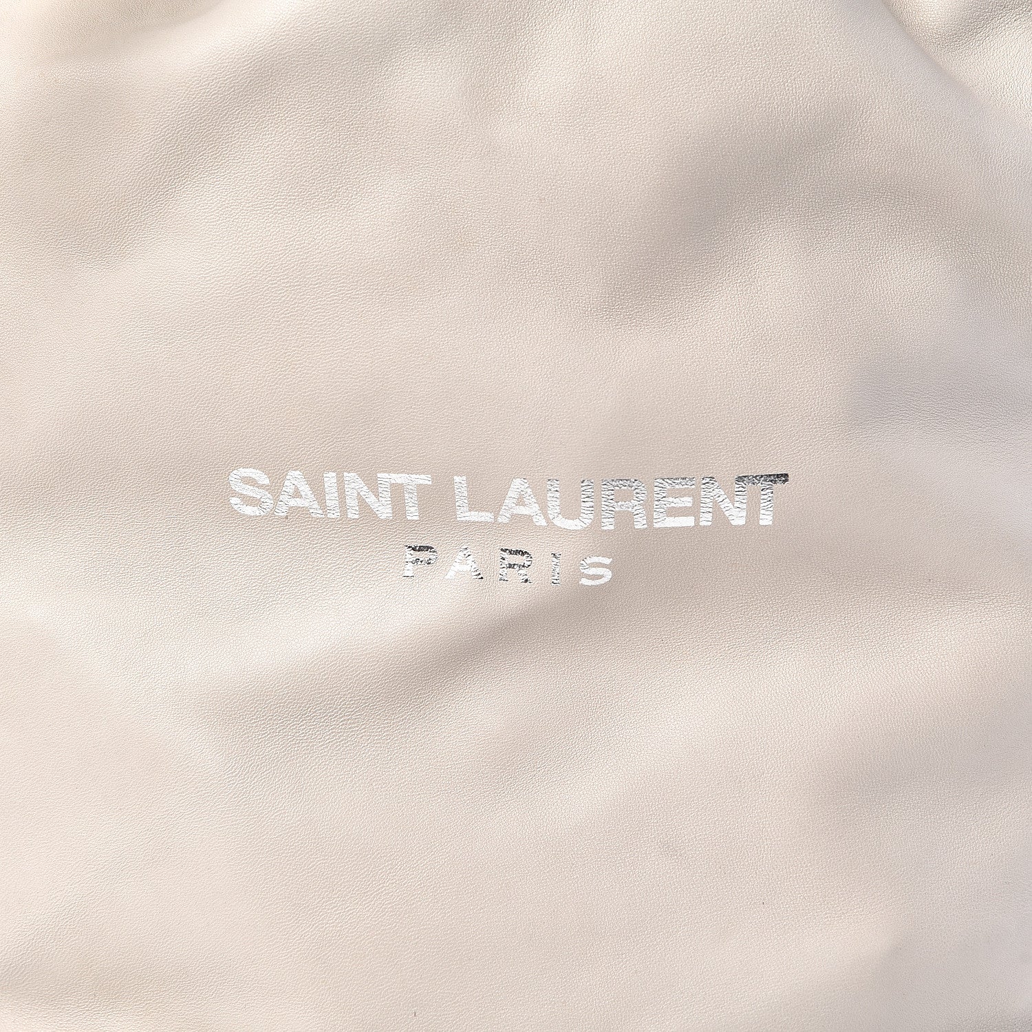 Saint Laurent Lambskin Teddy Drawstring Bag Blac Vintage 7 of 12
