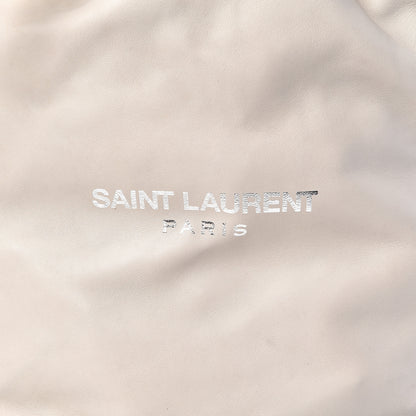 Saint Laurent Lambskin Teddy Drawstring Bag Blac Vintage 7 of 12
