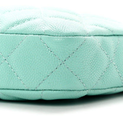 Chanel Caviar Quilted Small Clutch With Chain Light Blue 11 of 12