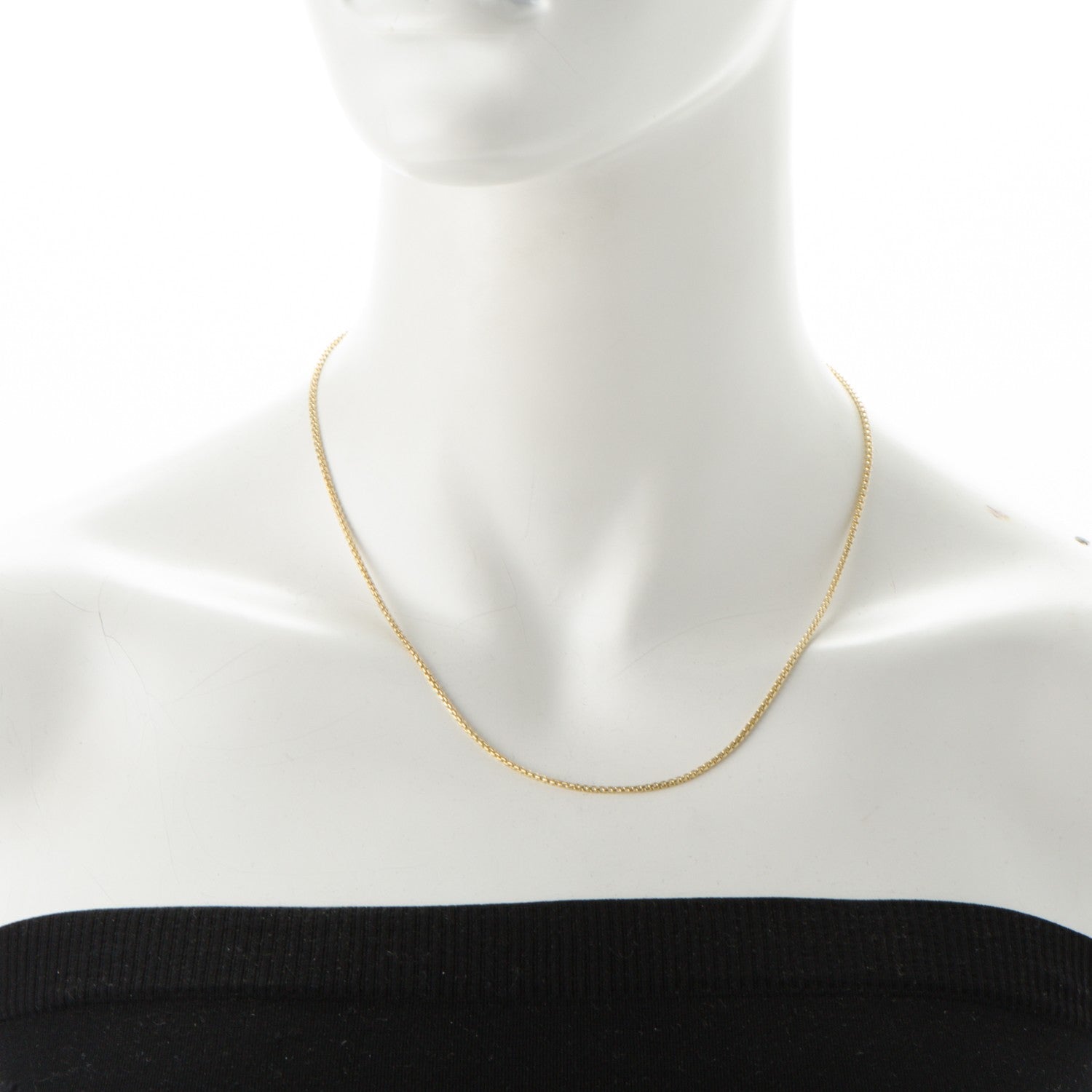 David Yurman 18K Yellow Gold 2.7mm Box Chain Necklace 18" 2 of 5