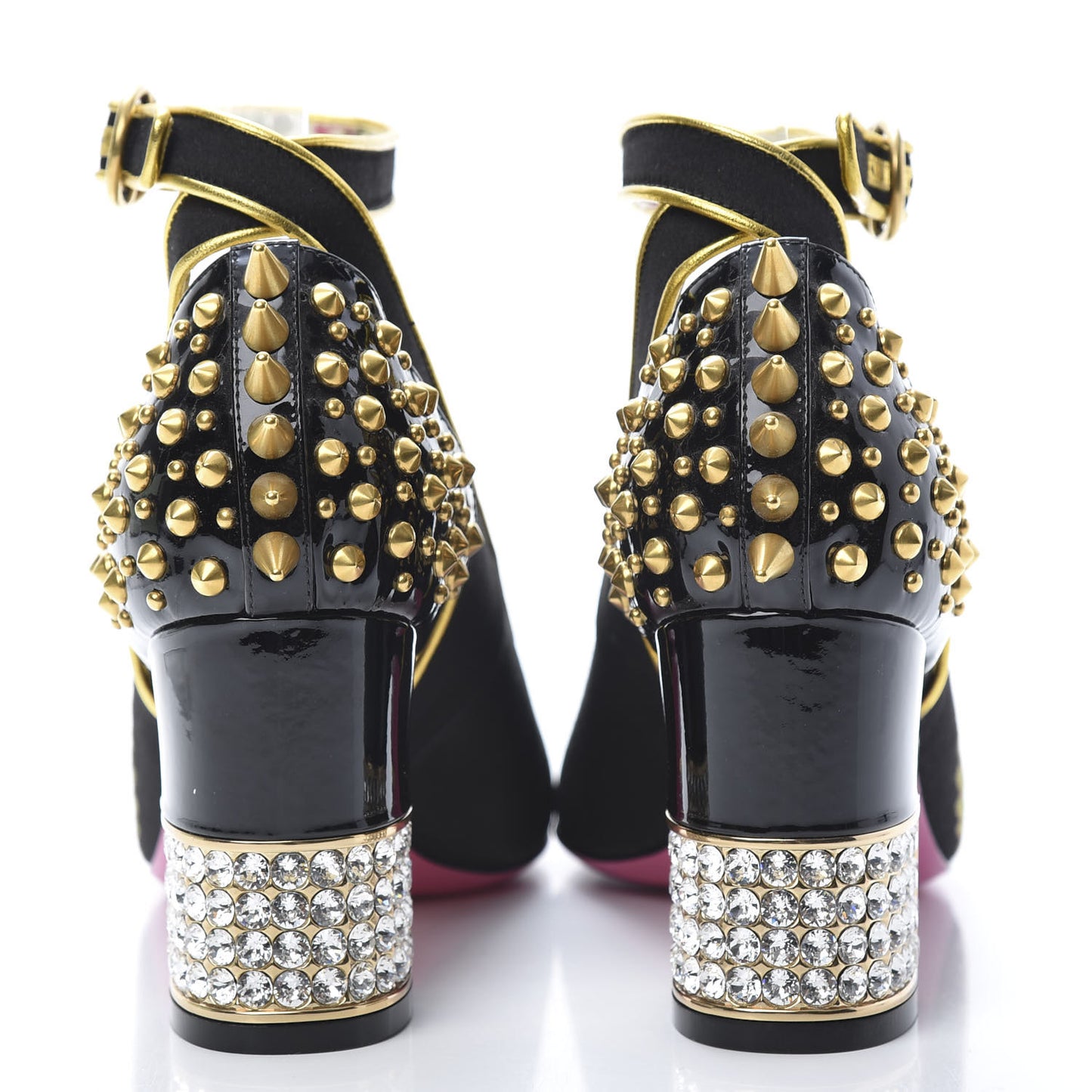 Satin Embroidered Dragon Caspar Pumps 37 Black