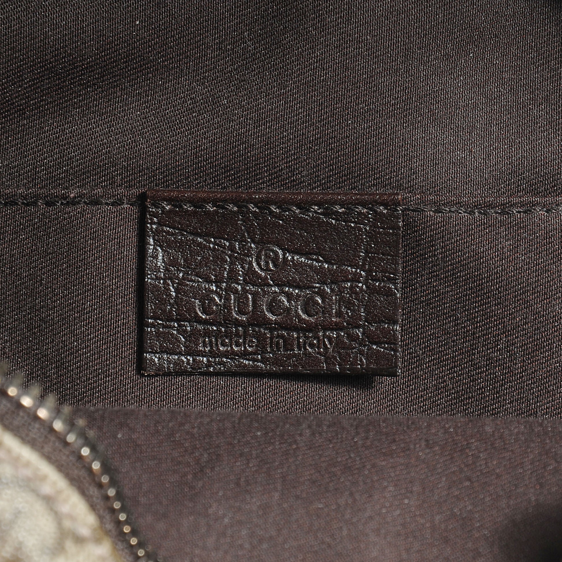 Gucci GG Plus Monogram Messenger Bag Ebony 6 of 7
