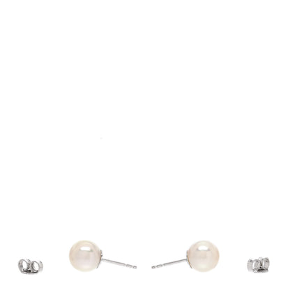 Mikimoto 18K White Gold Akoya Pearl 7.5-8mm Stud Earrings 3 of 5