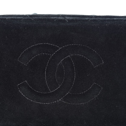 Chanel Velvet Quilted Shoulder Bag Black 15 of 17