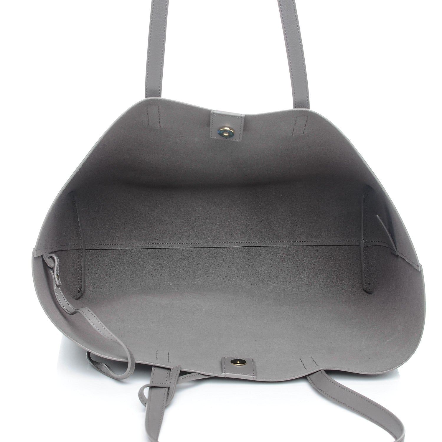 Saint Laurent Calfskin Large Shopping Tote Fog 6 of 9