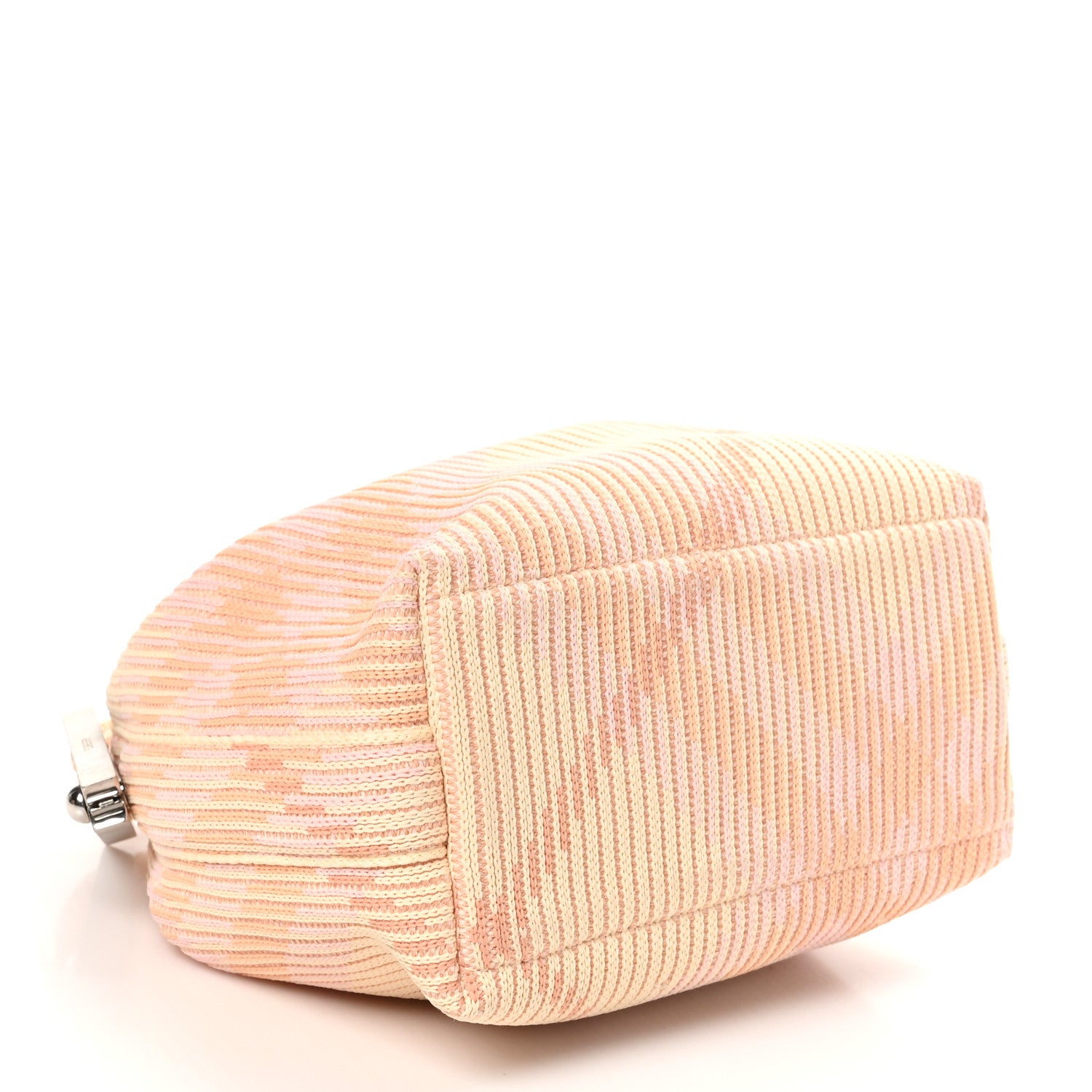 Burberry Canvas Knitted Check Mini Peg Duffle Bag Sherbert 4 of 10