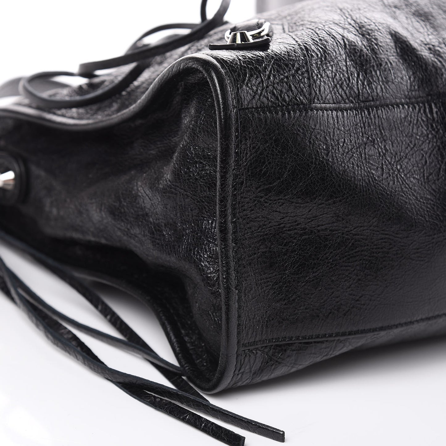 Agneau Classic Silver Hardware City Black