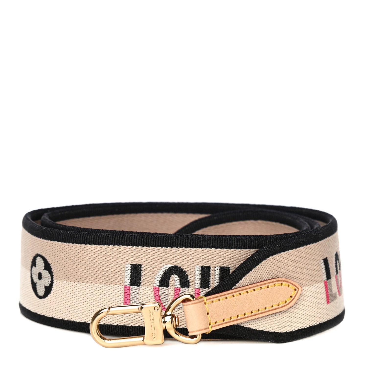 Louis Vuitton Jacquard Speedy Bandouliere 20 Shoulder Strap Black 1 of 5