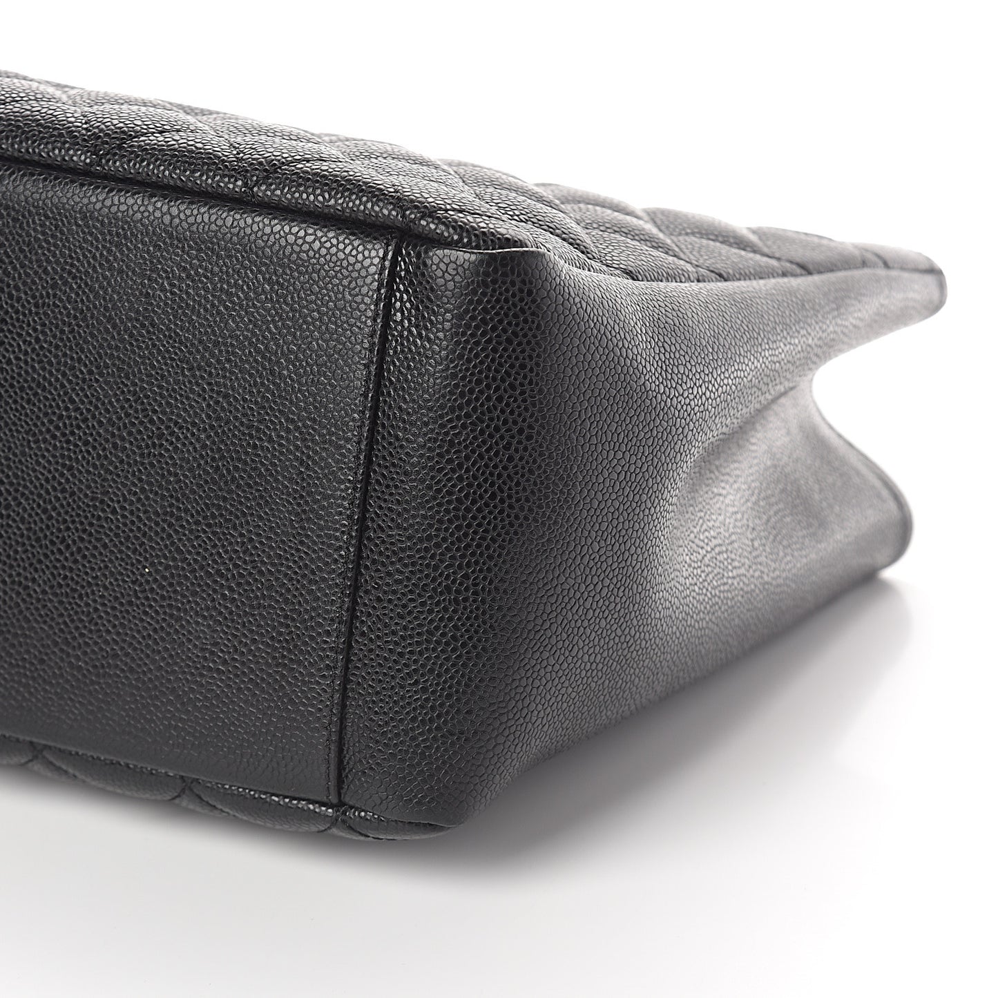 Caviar Quilted Grand Shopping Tote GST Black