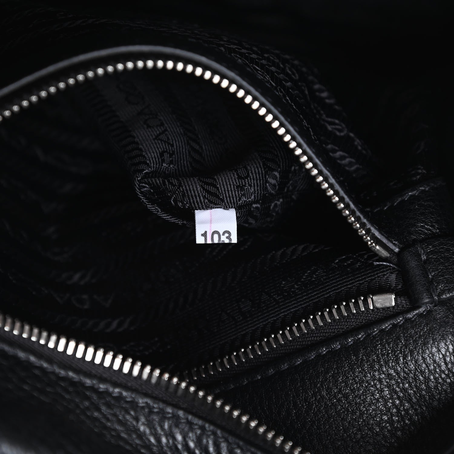 Prada Vitello Daino Dome Satchel Black 8 of 14