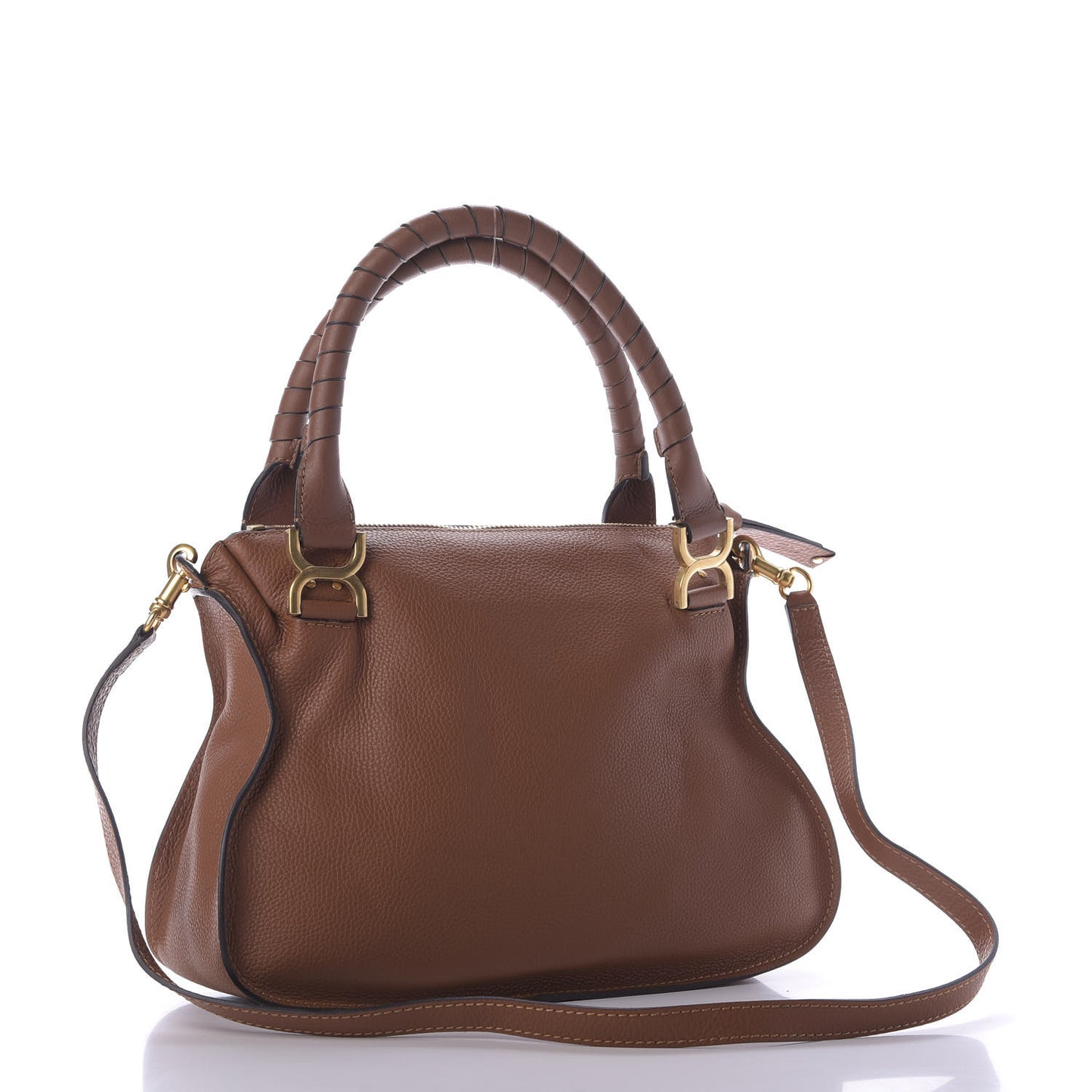 Calfskin Medium Marcie Satchel Tan