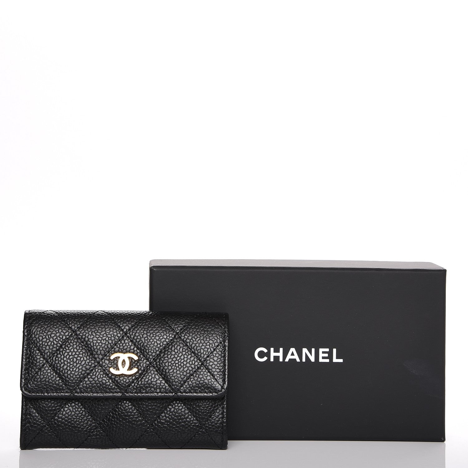 Chanel Caviar Quilted Flap Card Holder Black 8 of 8