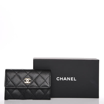 Chanel Caviar Quilted Flap Card Holder Black 8 of 8