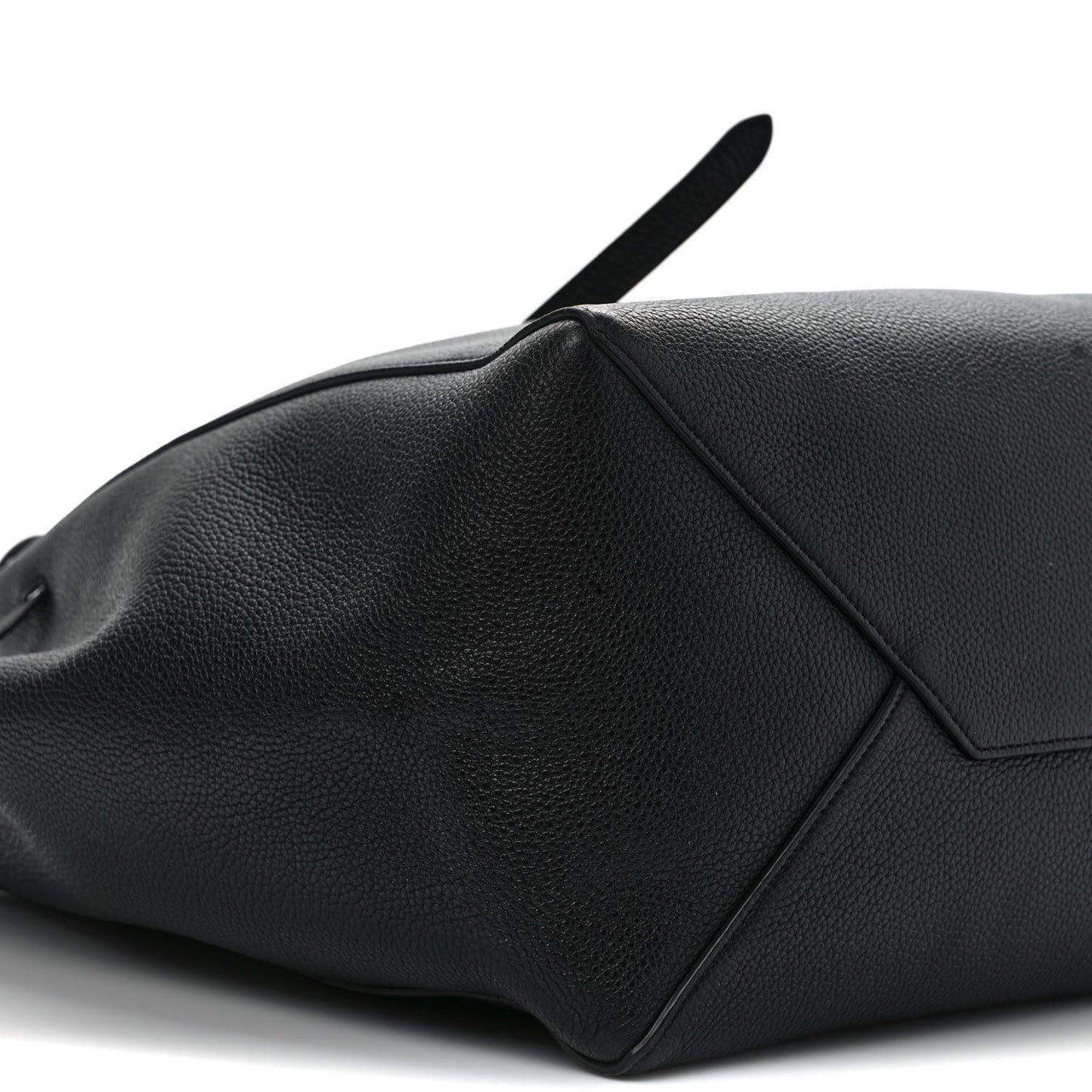 Soft Grained Calfskin Small Belt Cabas Phantom Black