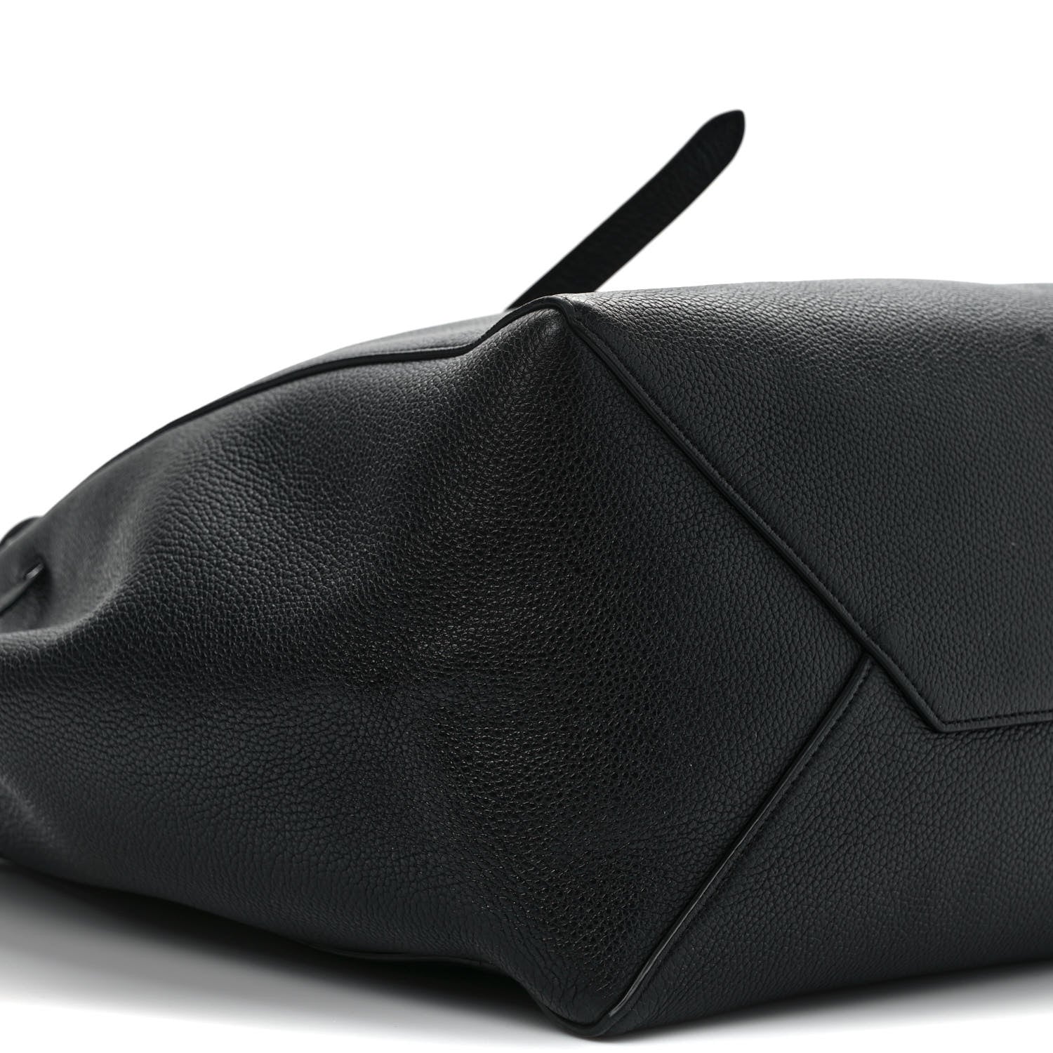 Celine Soft Grained Calfskin Small Belt Cabas Phantom Black 8 of 10
