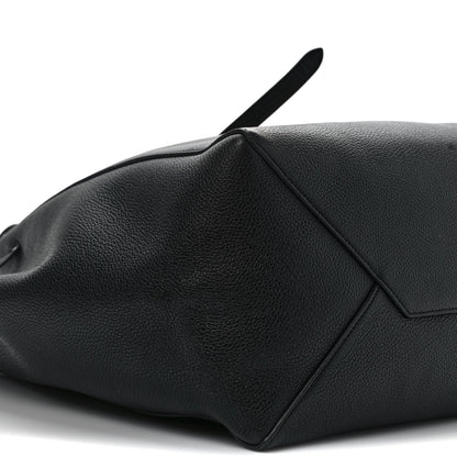 Celine Soft Grained Calfskin Small Belt Cabas Phantom Black 8 of 10