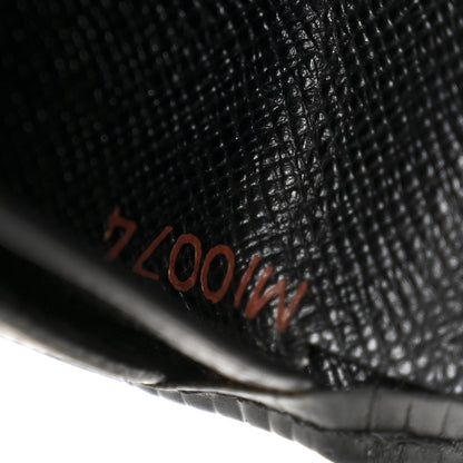 Louis Vuitton Epi French Purse Wallet Black 7 of 10