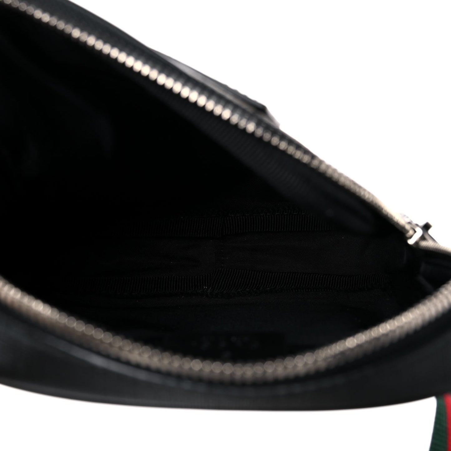 GG Supreme Monogram Web Belt Bag Black