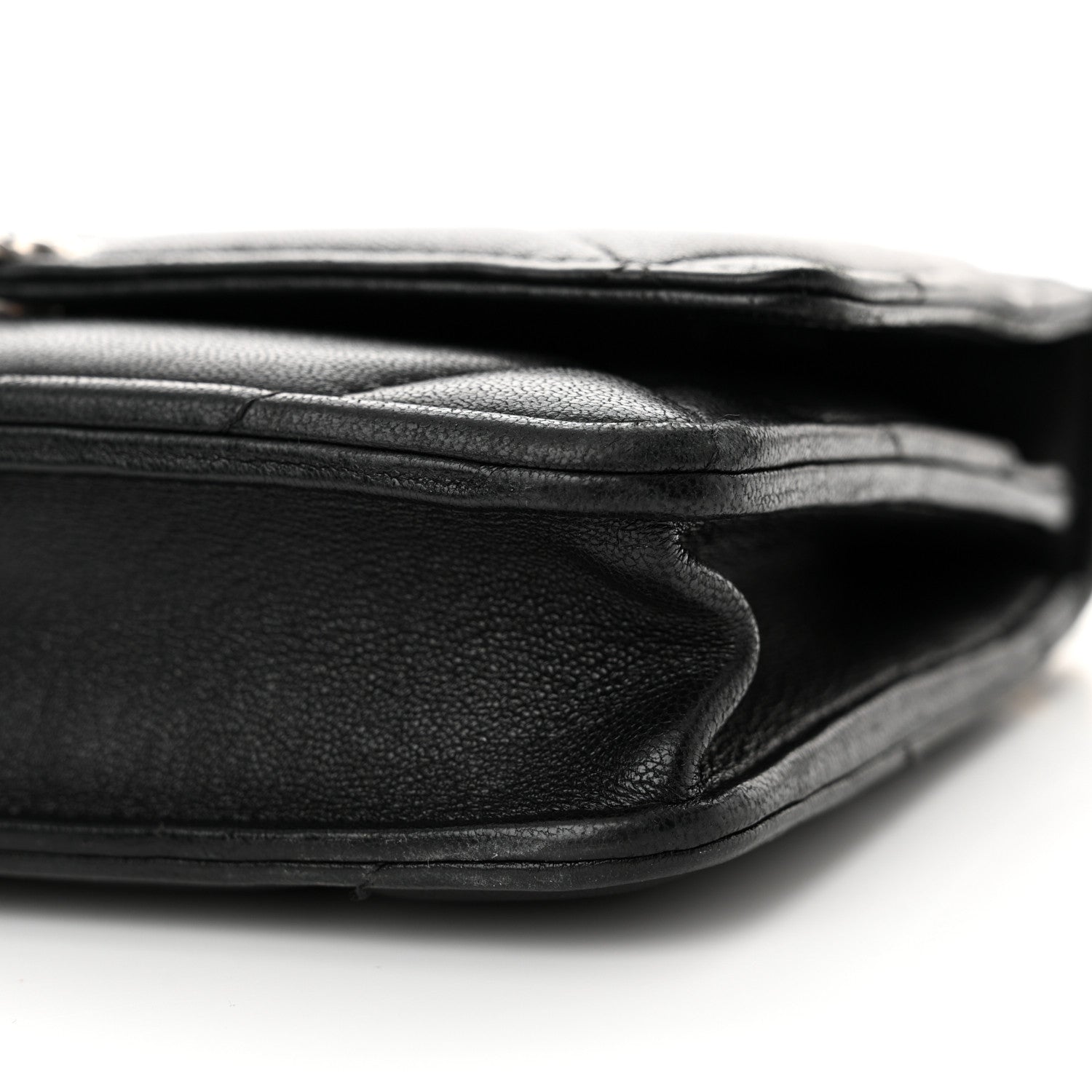 Chanel Lambskin Quilted Chanel 19 Wallet On Chain WOC Black 11 of 14
