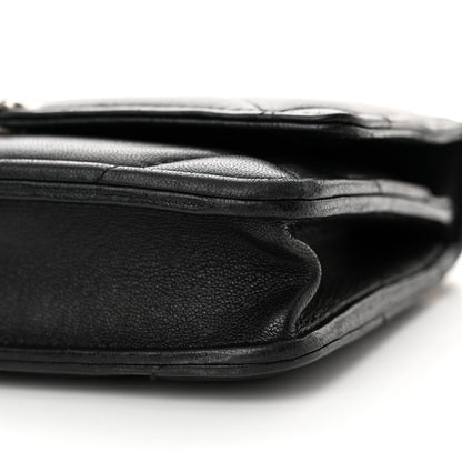Chanel Lambskin Quilted Chanel 19 Wallet On Chain WOC Black 11 of 14